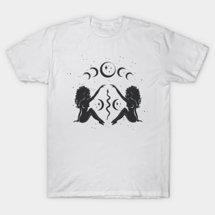 Sitting Sister Moon Goddess T-Shirt